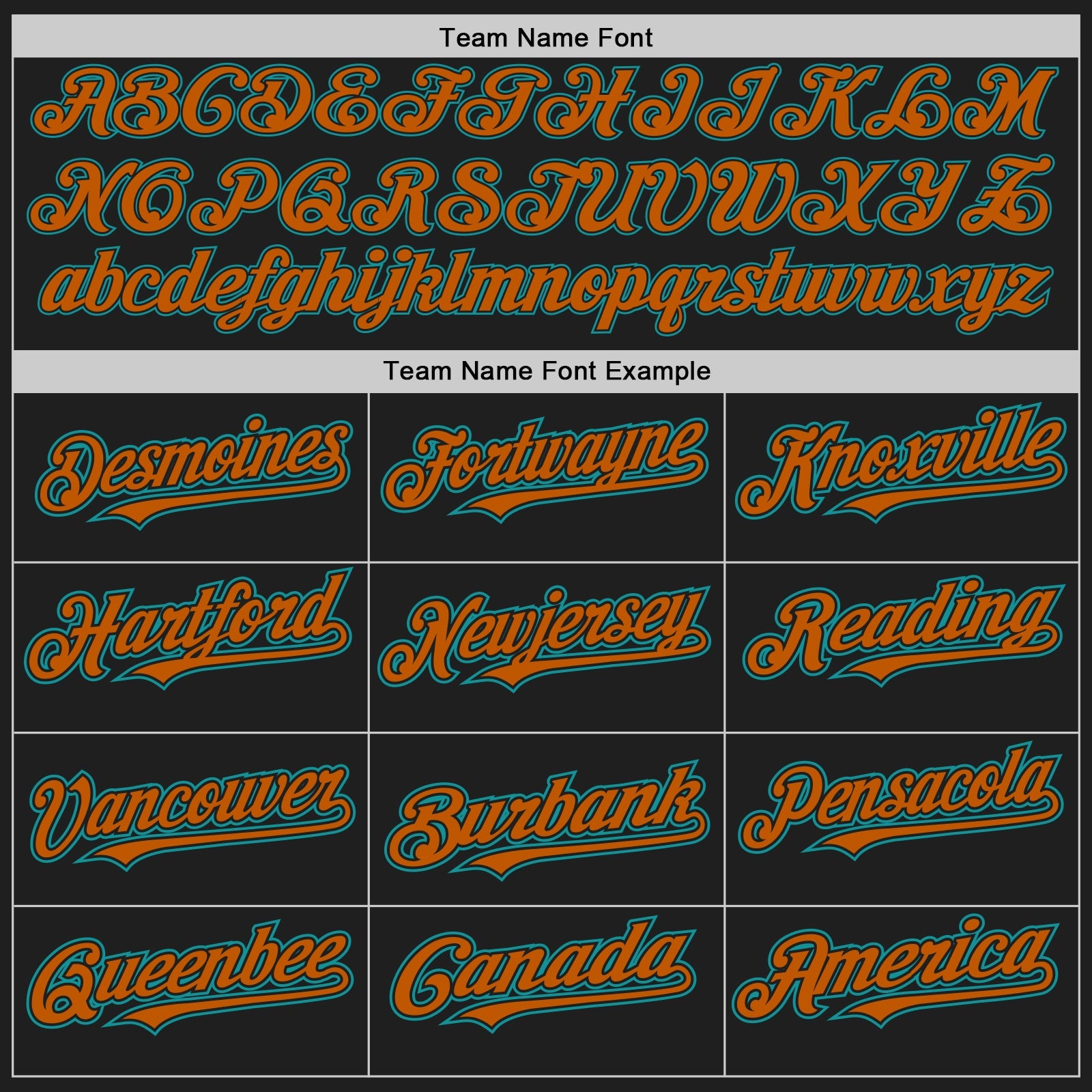 Custom Black Teal-Texas Orange Authentic Baseball Jersey view 4