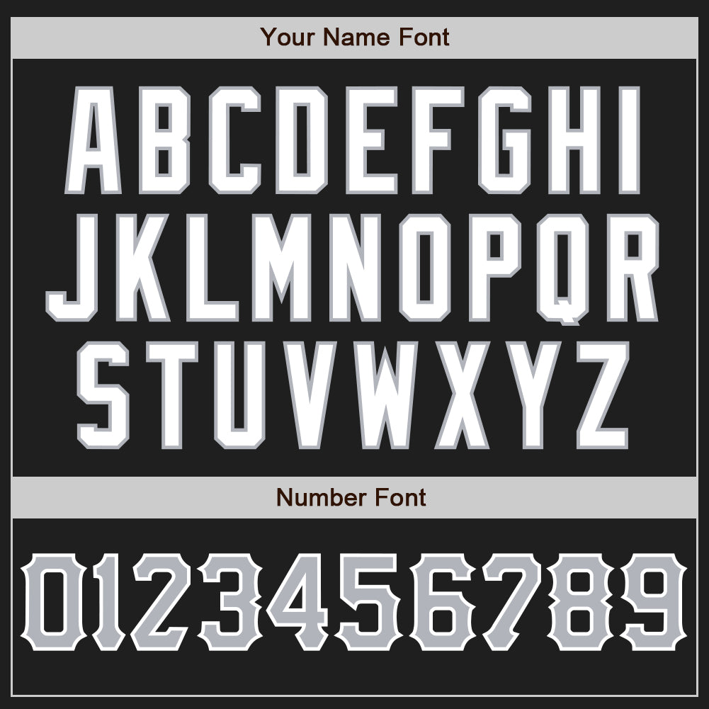 Custom Black Gray-White Authentic Baseball Jersey view 5