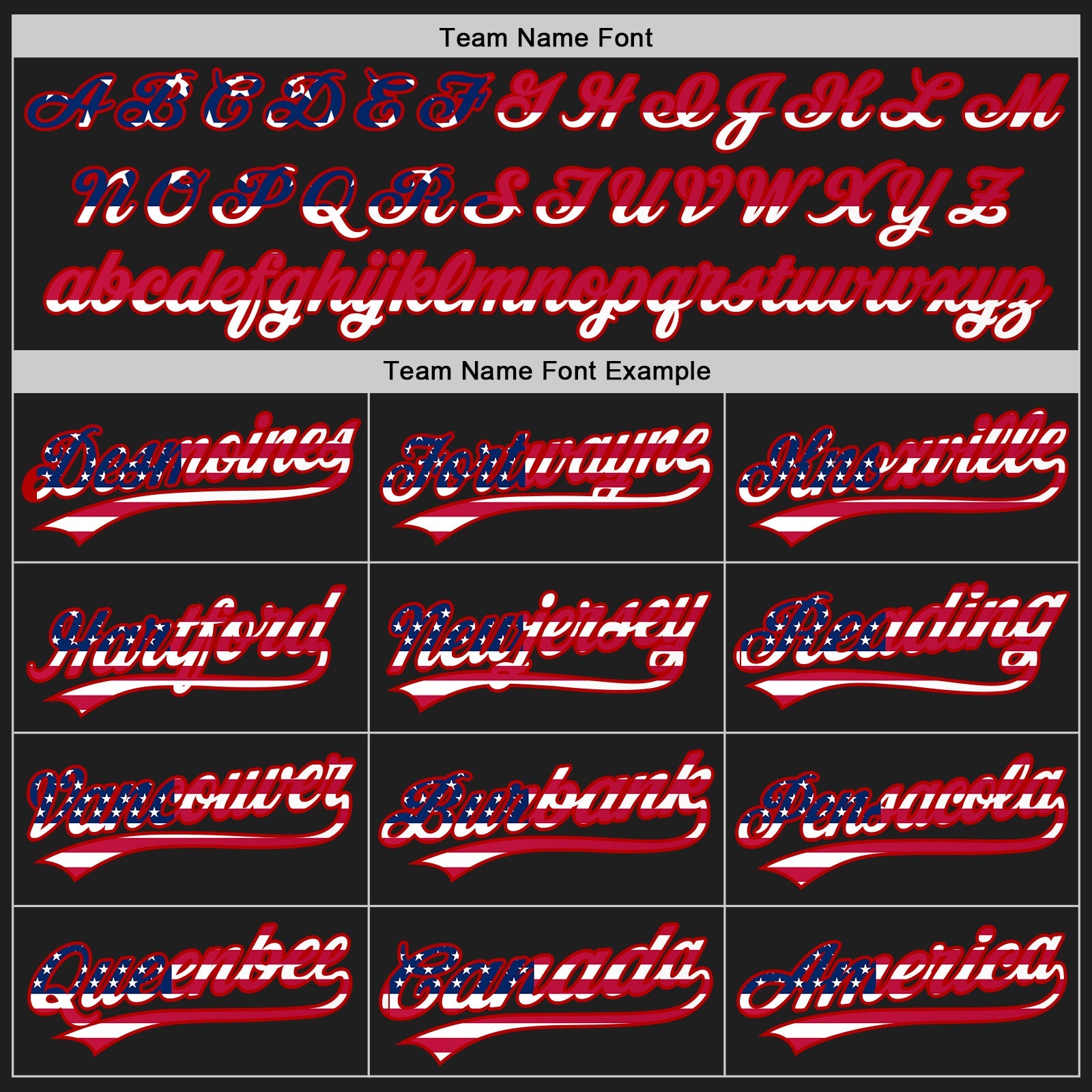Custom Stitched Black USA Flag-Red Baseball Pullover Sweatshirt Hoodie view 3