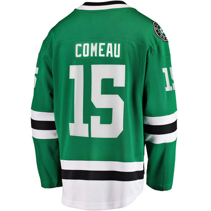 D.Stars #15 Blake Comeau Fanatics Branded Home Breakaway Player Jersey Kelly Green Stitched American Hockey Jerseys - Main View