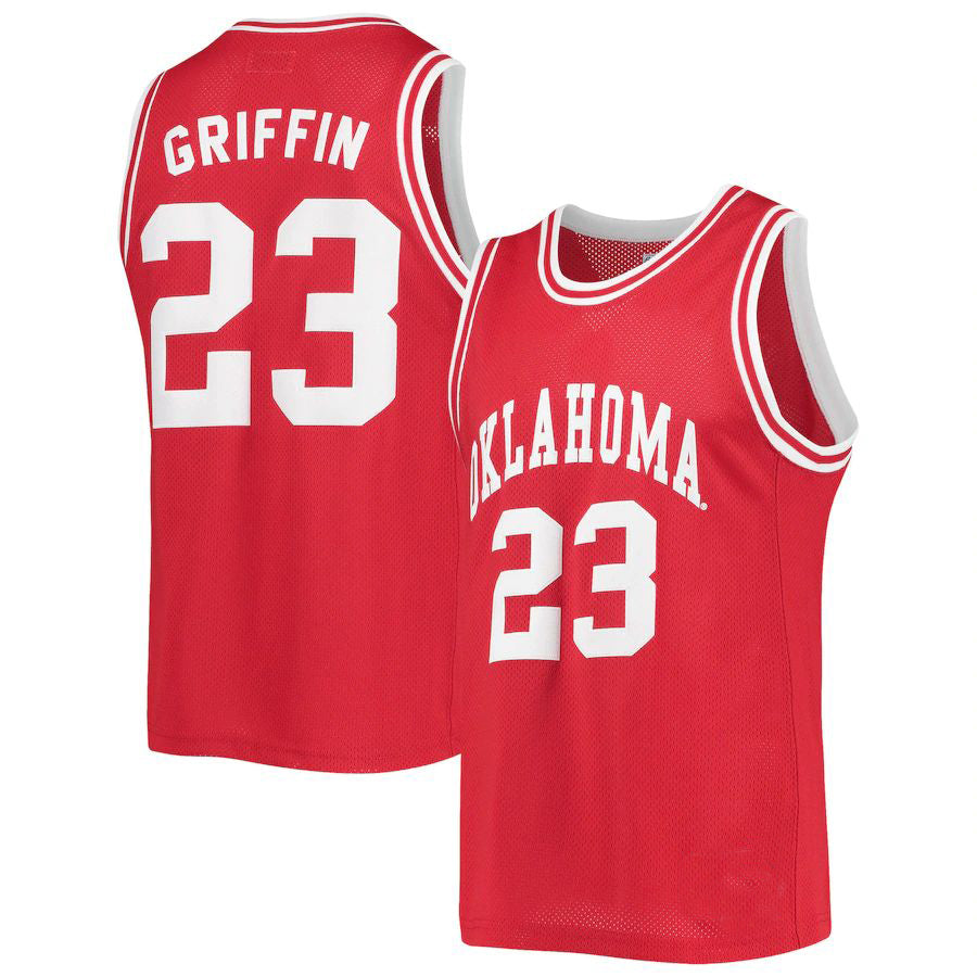 O.Sooners #23 Blake Griffin  Original Retro Brand Commemorative Classic Basketball Jersey Crimson Stitched American College Jerseys - Main View