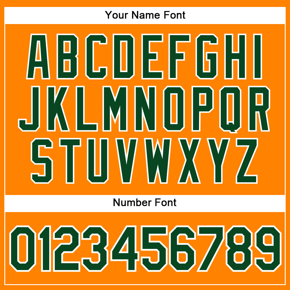 Custom Bay Orange Green-White Authentic Baseball Jersey view 5