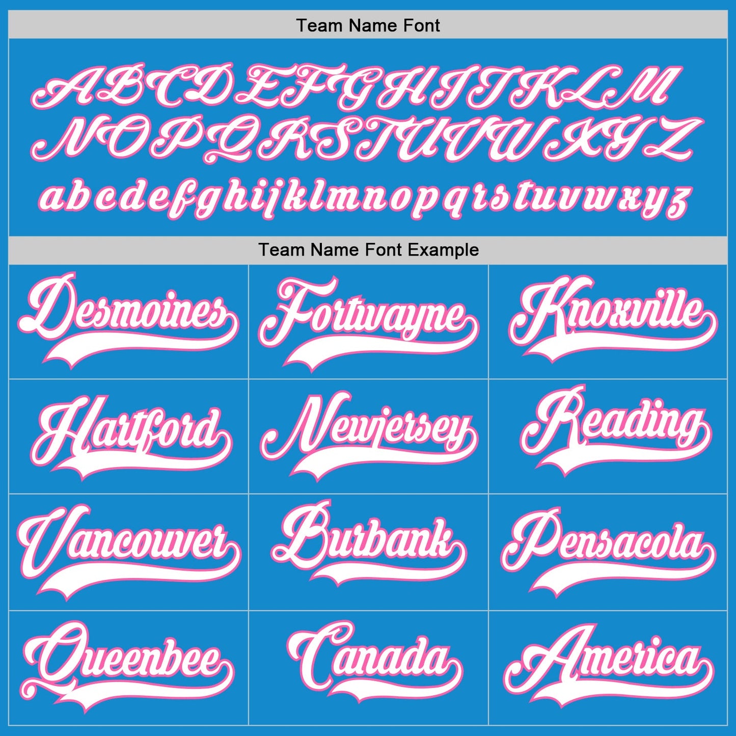 Custom Blue White-Pink Hockey Jersey view 4