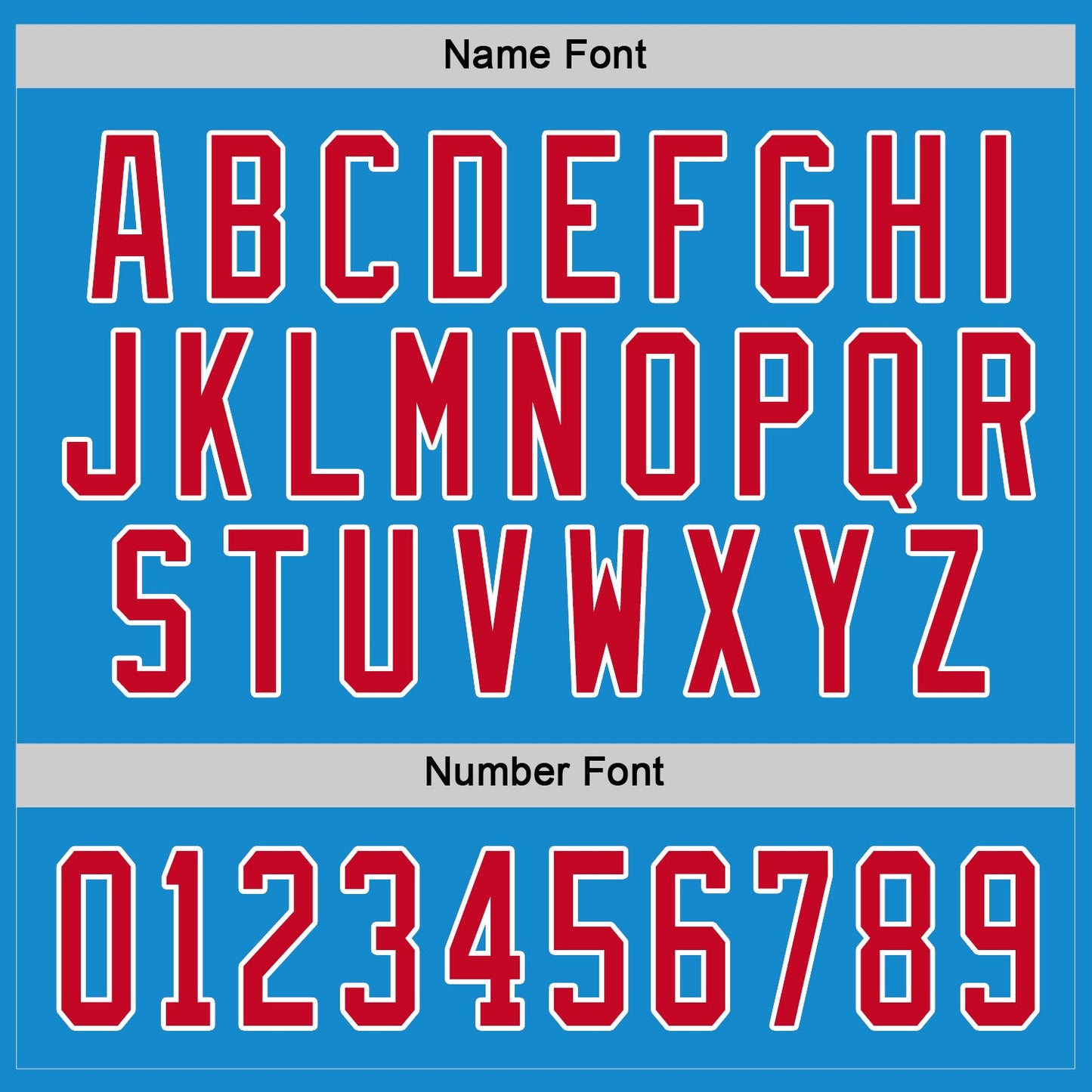 Custom Blue Red-White Hockey Jersey view 4