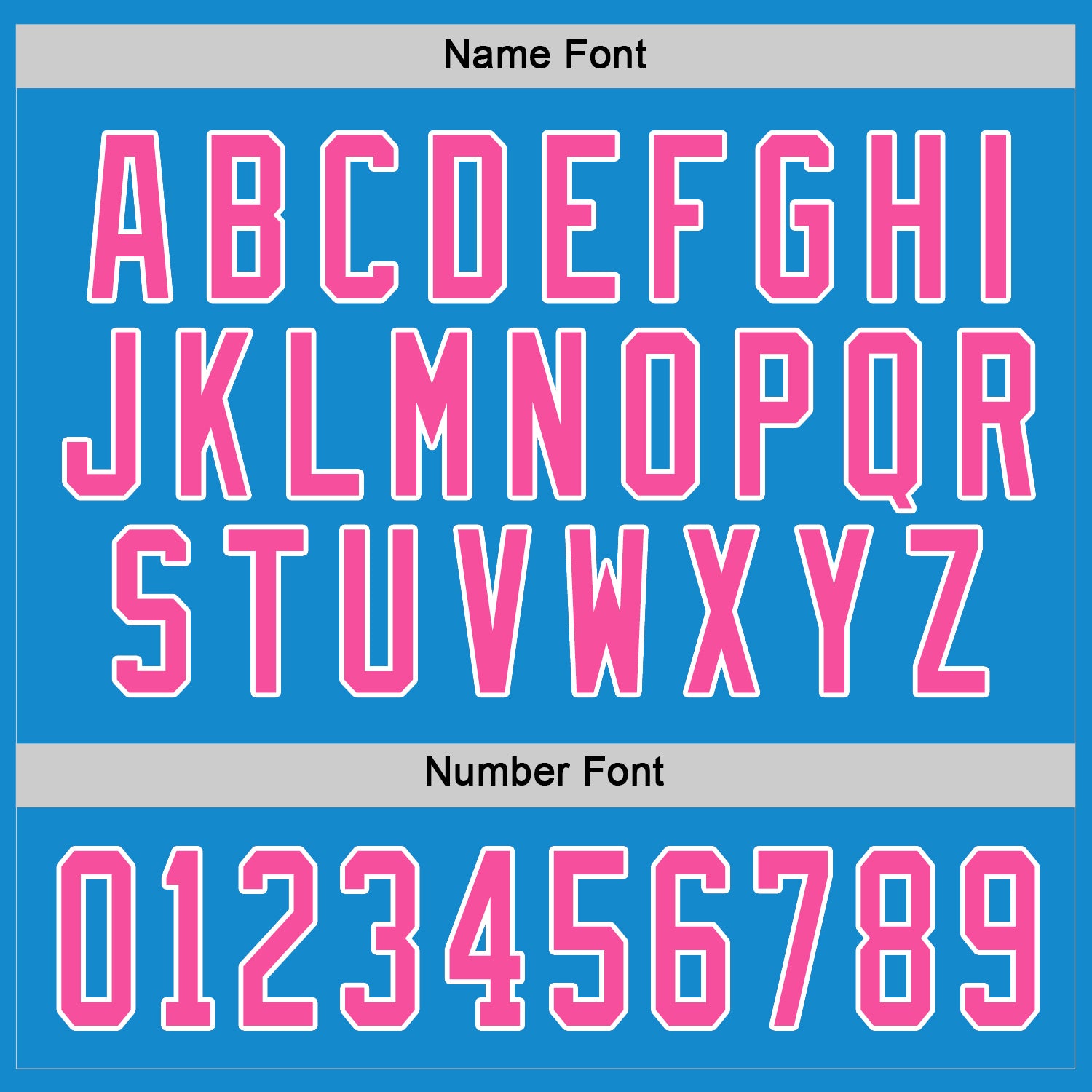 Custom Blue Pink-White Hockey Jersey view 4