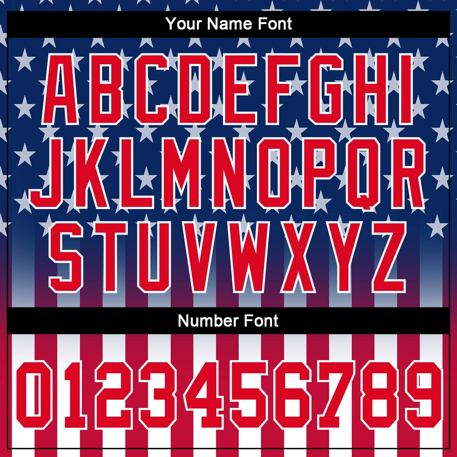 Custom Blue Red-White 3D American Flag Fashion Authentic Baseball Jersey view 6