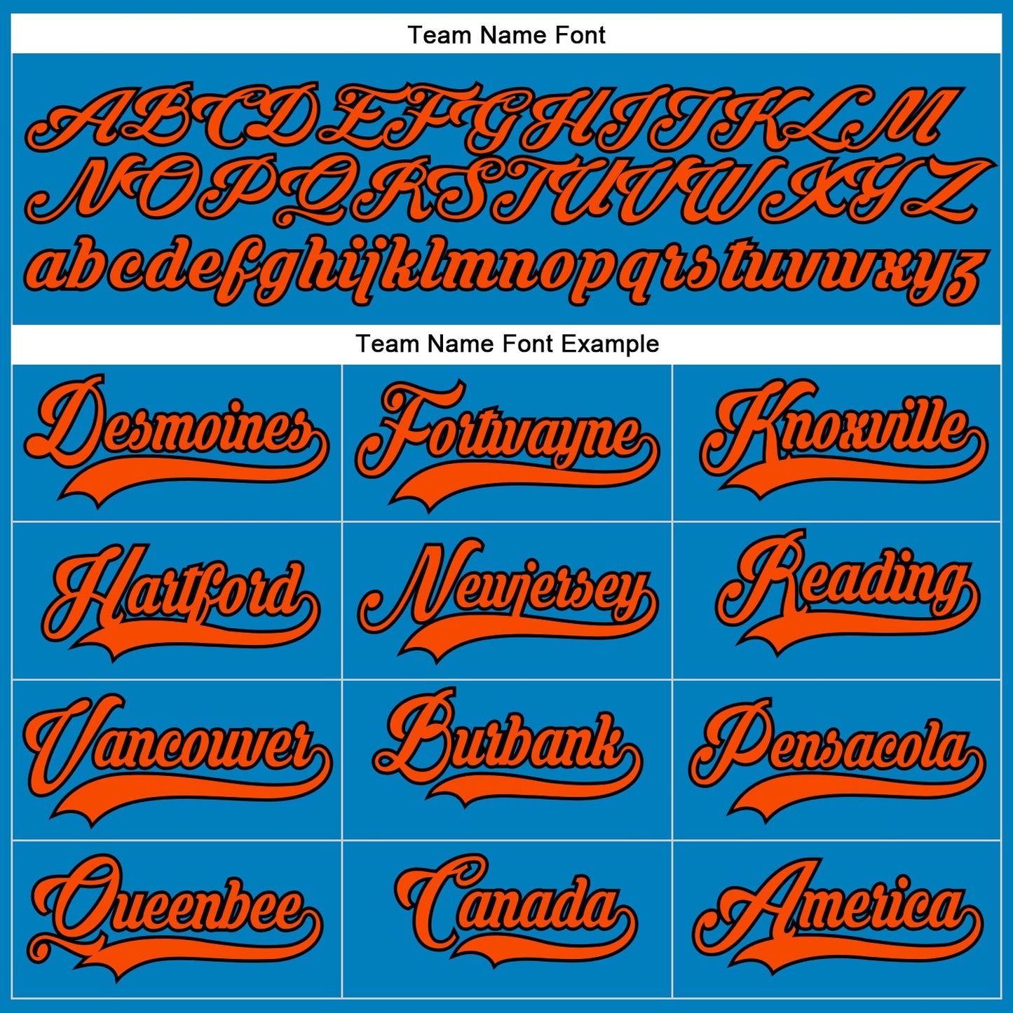 Custom Blue Orange-Black Hockey Lace Neck Jersey view 4