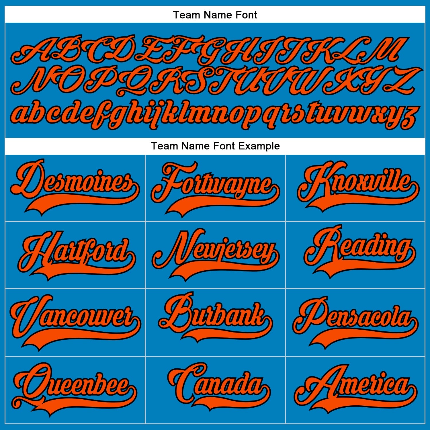 Custom Blue Orange-Black Hockey Lace Neck Jersey view 4