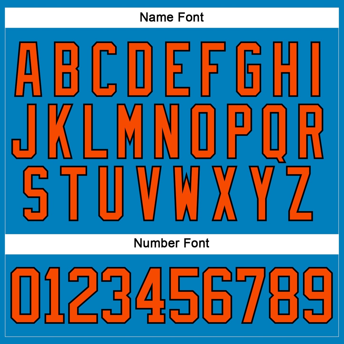 Custom Blue Orange-Black Hockey Lace Neck Jersey view 5