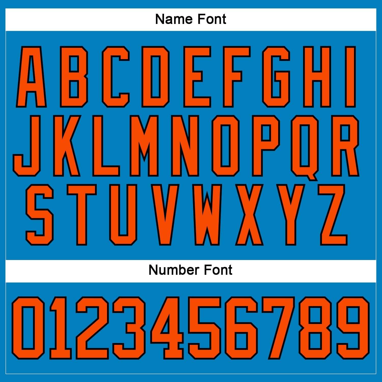 Custom Blue Orange-Black Hockey Lace Neck Jersey view 5
