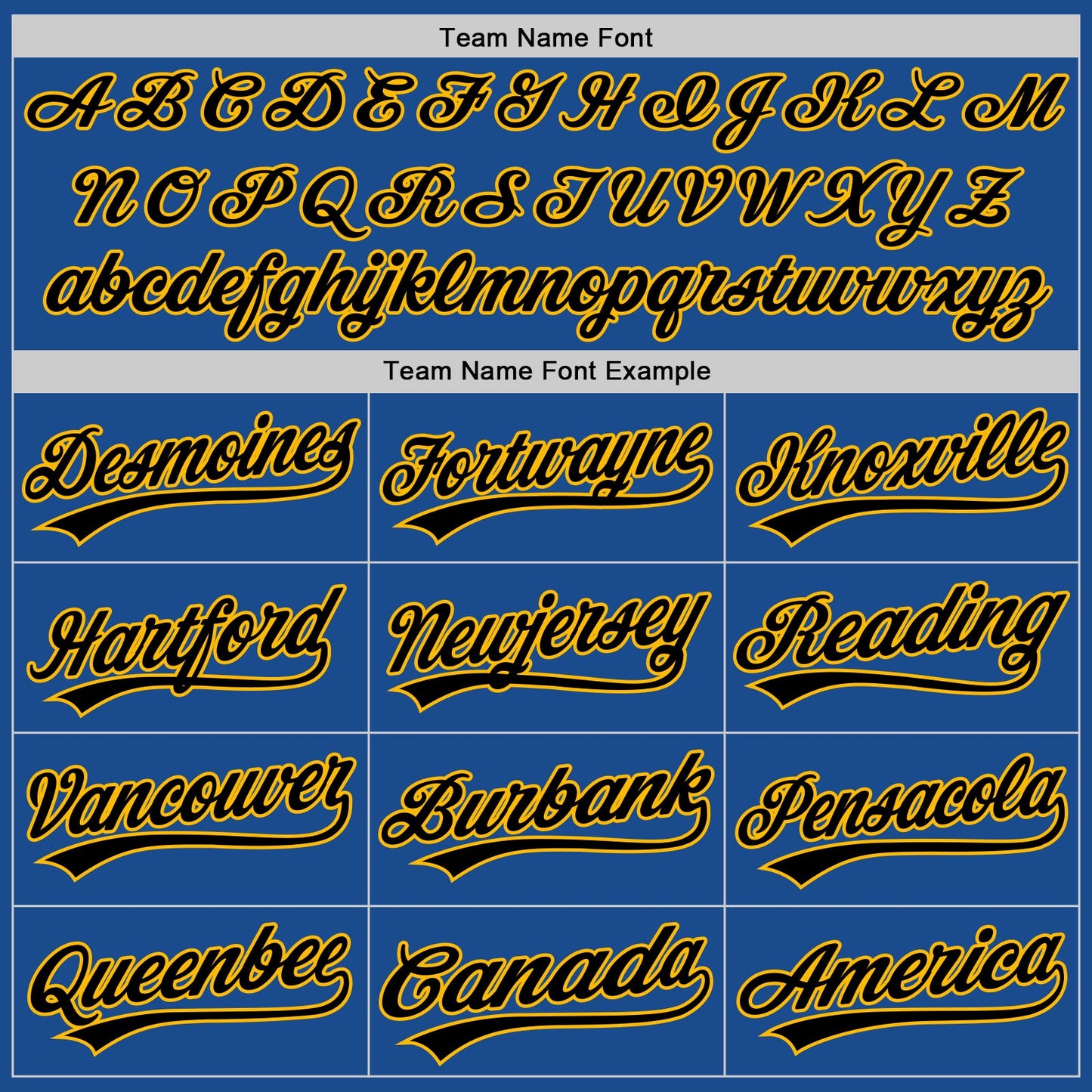 Custom Blue Gold-Black Authentic Throwback Baseball Jersey view 4