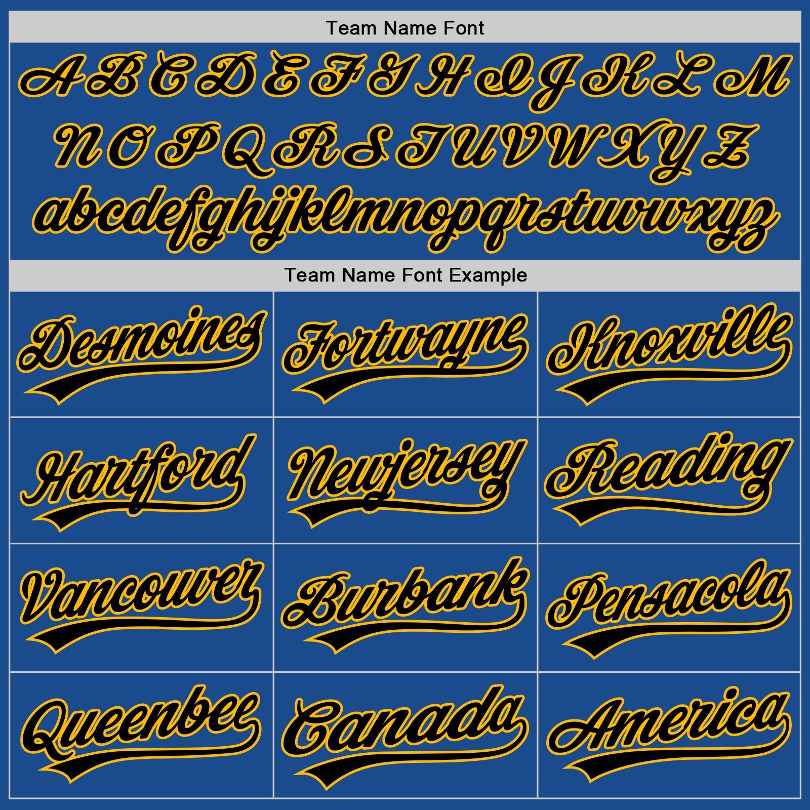 Custom Blue Gold-Black Authentic Throwback Baseball Jersey view 4