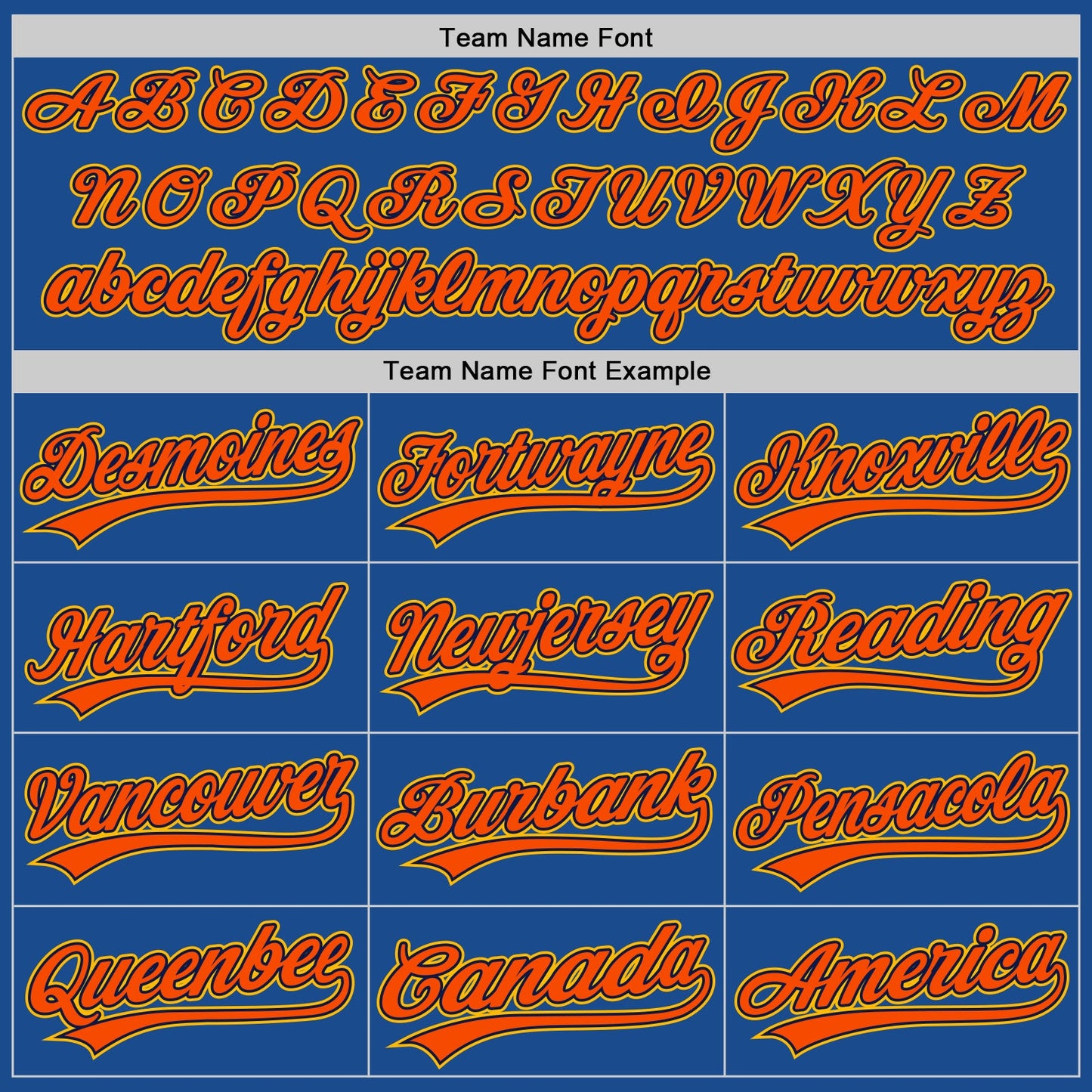 Custom Blue Gold Navy-Orange Authentic Throwback Baseball Jersey view 4