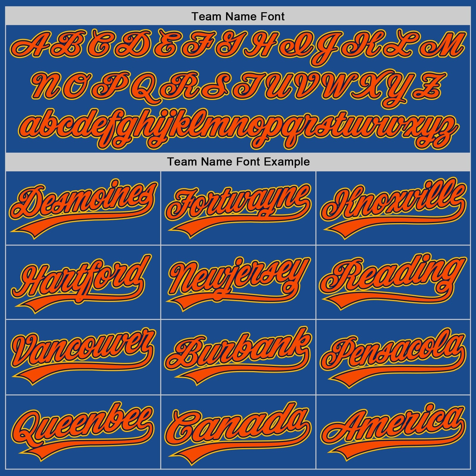 Custom Blue Gold Navy-Orange Authentic Throwback Baseball Jersey view 4