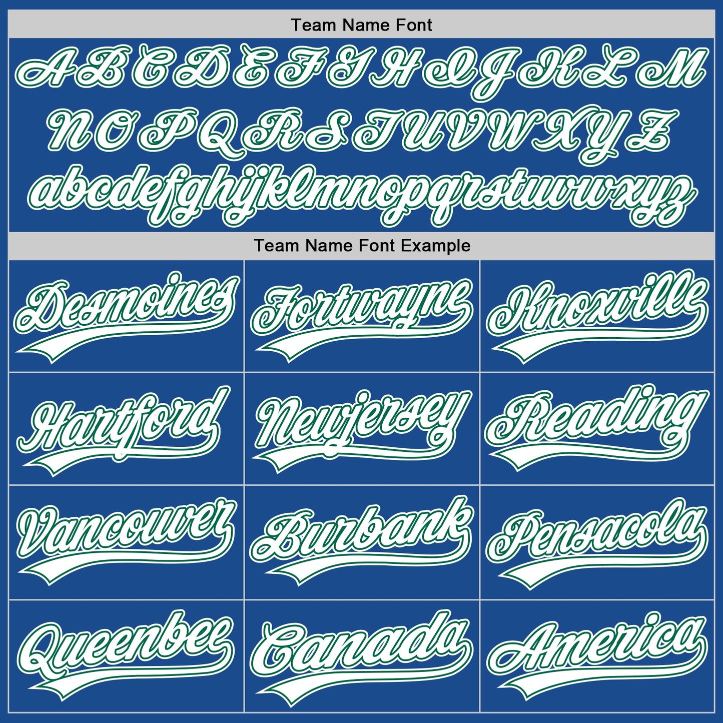 Custom Blue White-Kelly Green Authentic Throwback Baseball Jersey view 4