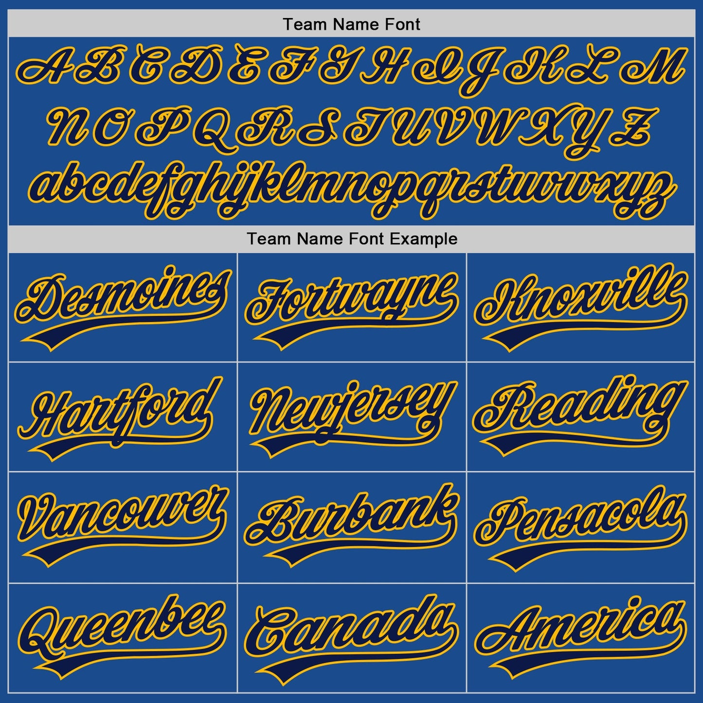 Custom Blue Navy-Gold Authentic Throwback Baseball Jersey view 4