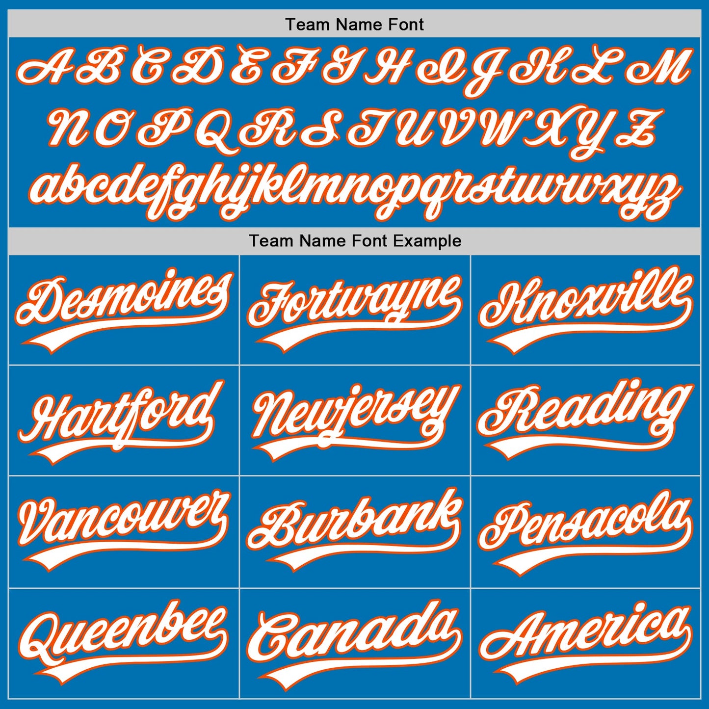 Custom Blue White-Orange Authentic Baseball Jersey view 4