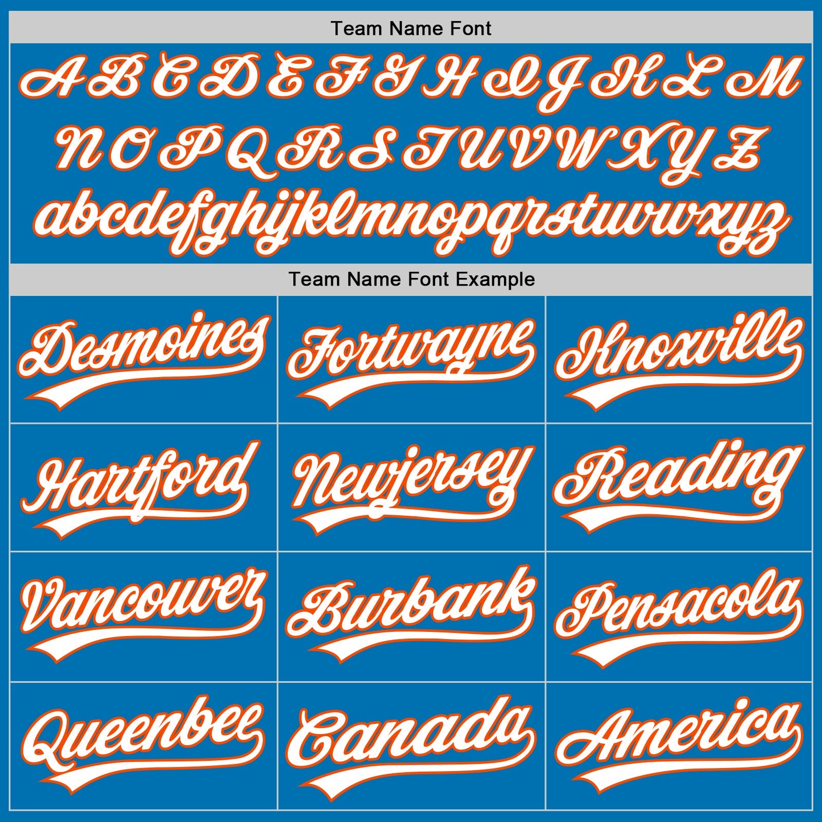 Custom Blue White-Orange Authentic Baseball Jersey view 4