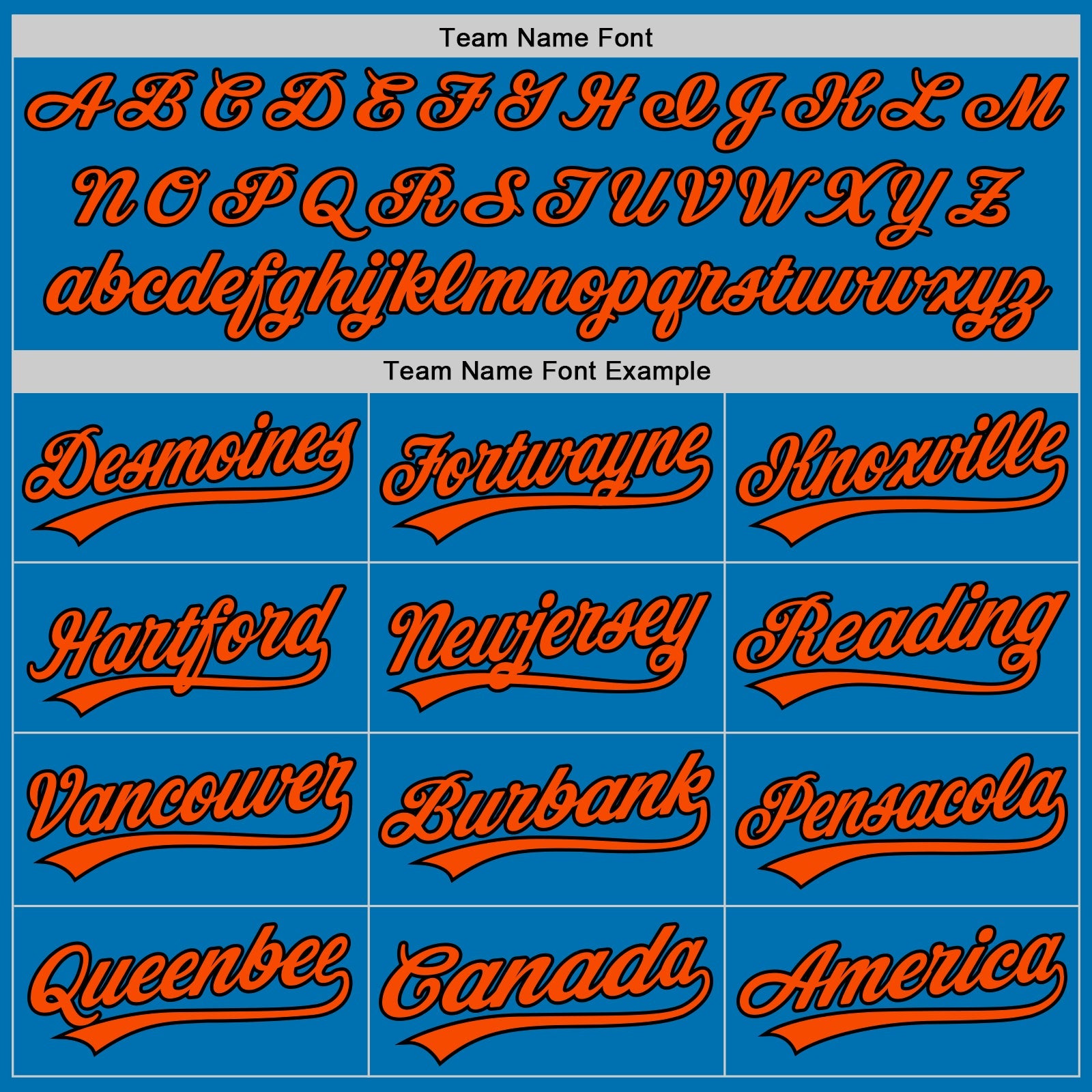 Custom Blue Black-Orange Authentic Baseball Jersey view 4