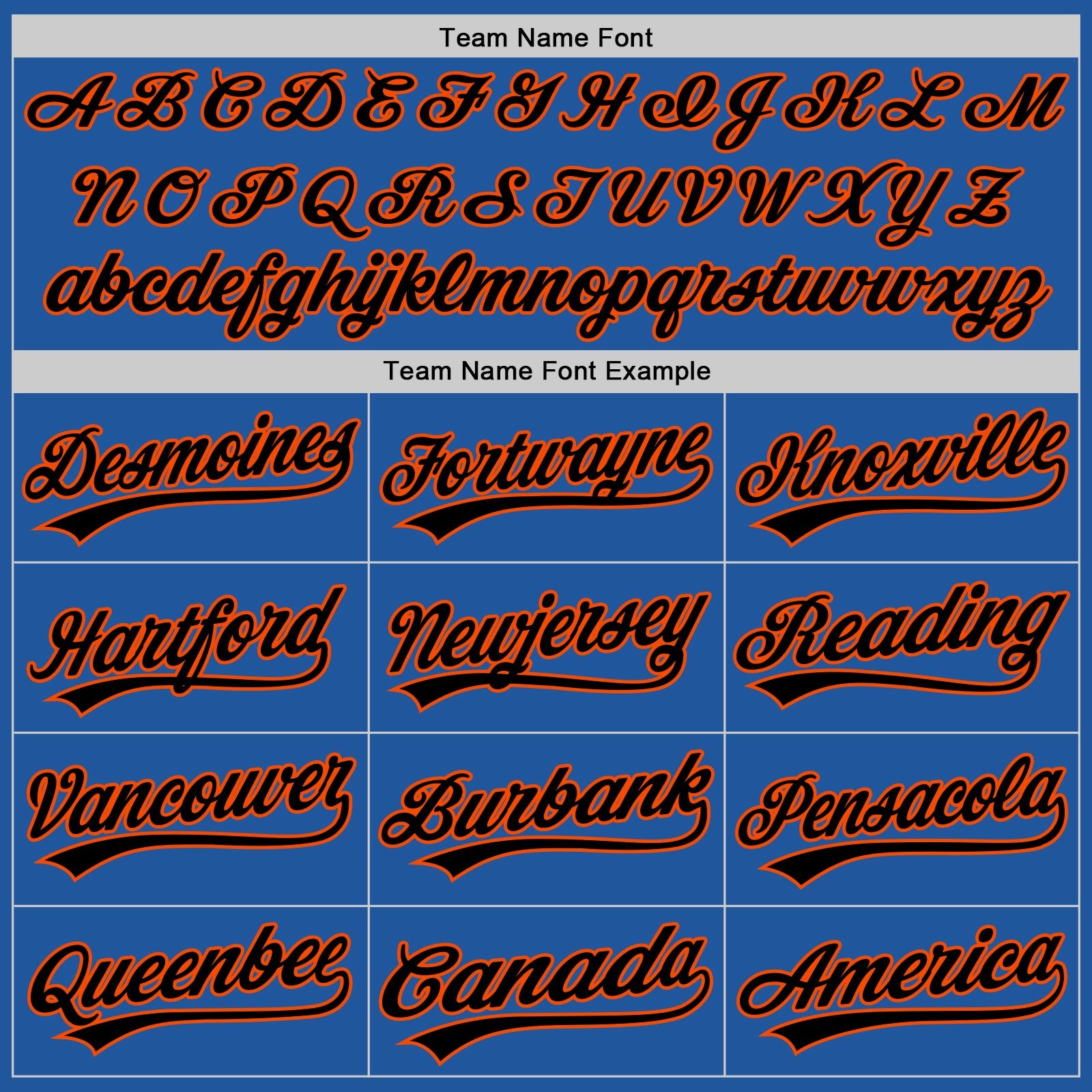 Custom Blue Black-Orange Authentic Throwback Baseball Jersey view 4