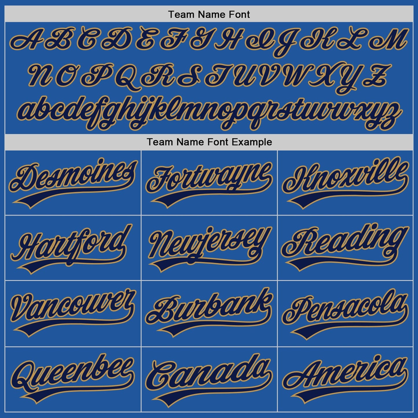 Custom Blue Navy-Old Gold Authentic Throwback Baseball Jersey view 4