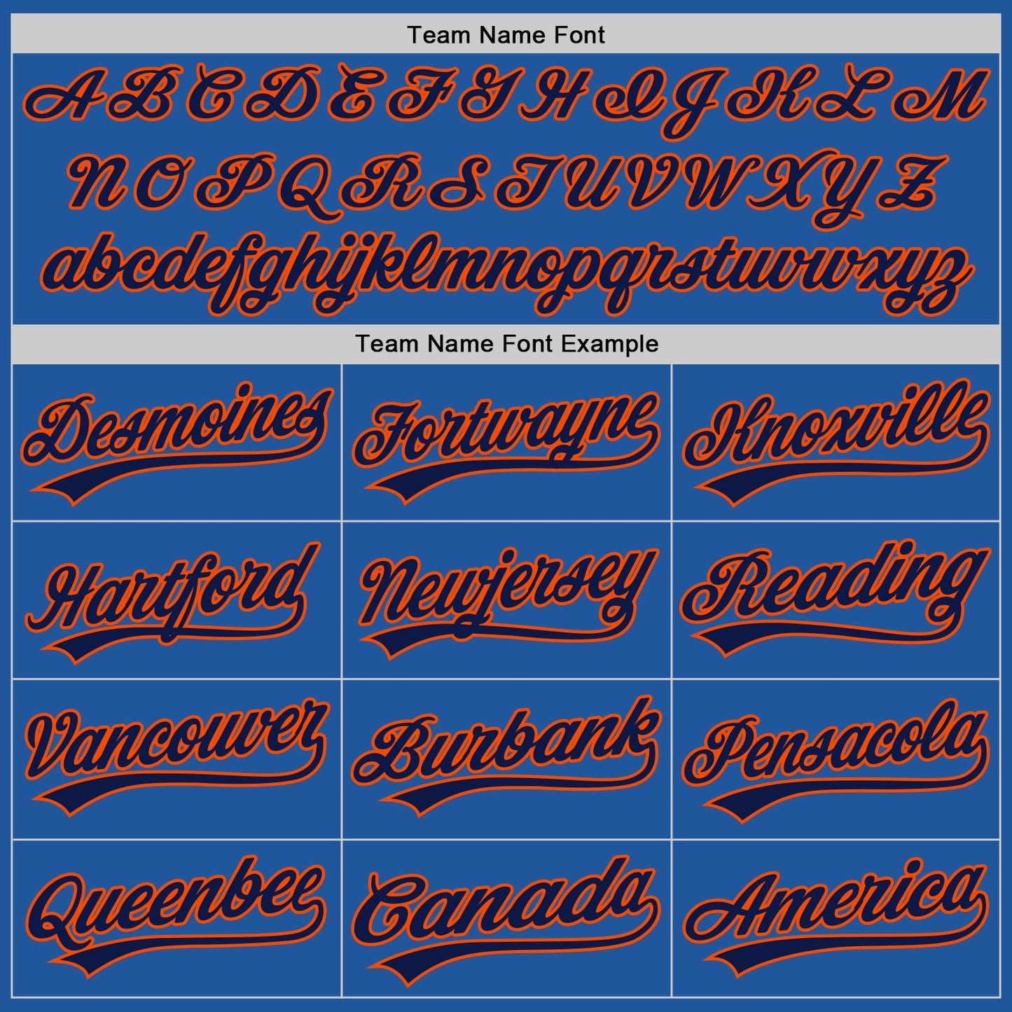 Custom Blue Navy-Orange Authentic Throwback Baseball Jersey view 4