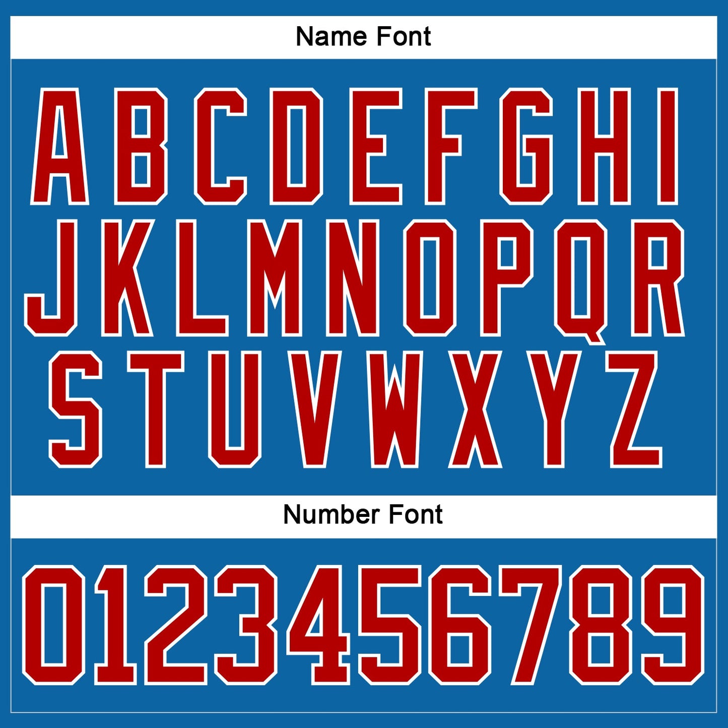 Custom Blue Red-White Hockey Jersey view 5
