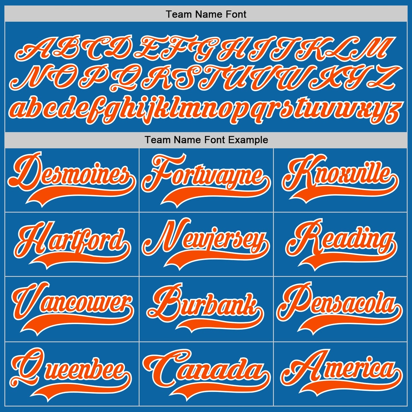 Custom Blue Orange-White Hockey Jersey view 4