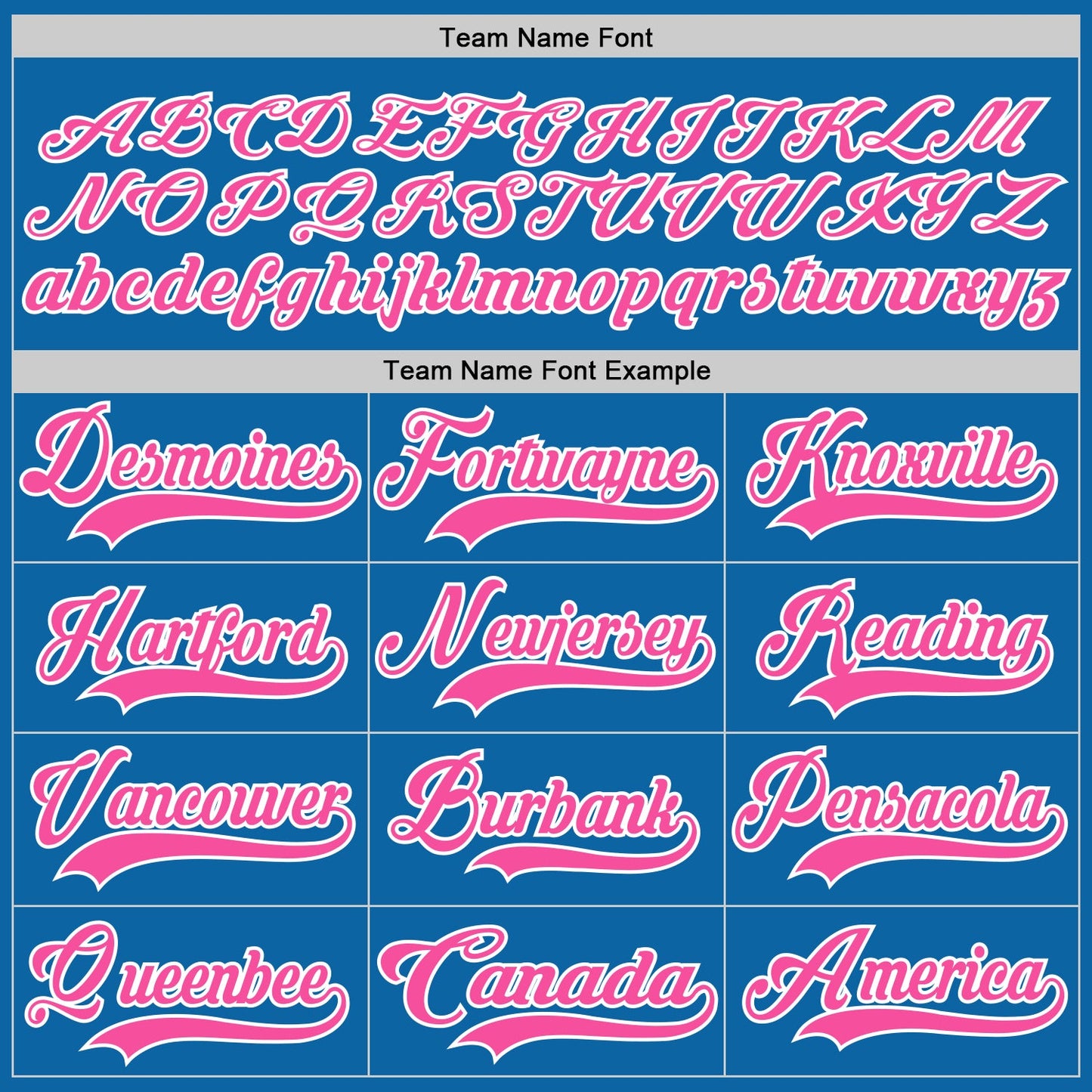 Custom Blue Pink-White Hockey Jersey view 4