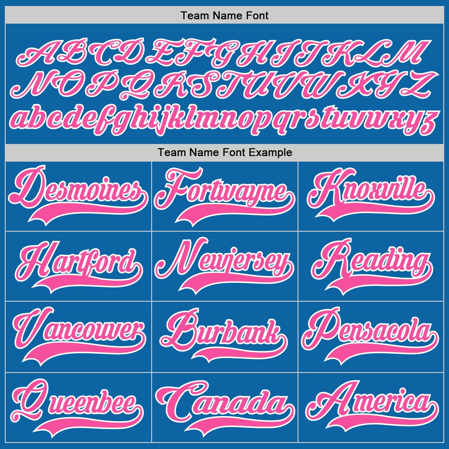 Custom Blue Pink-White Hockey Jersey view 4