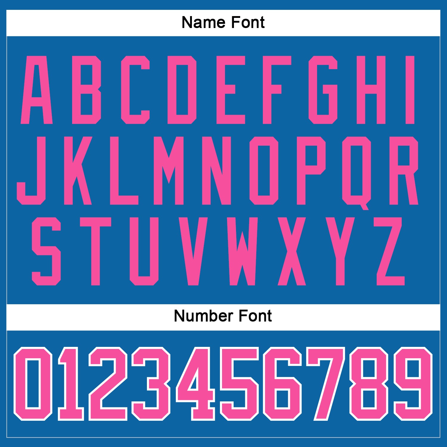 Custom Blue Pink-White Hockey Jersey view 5