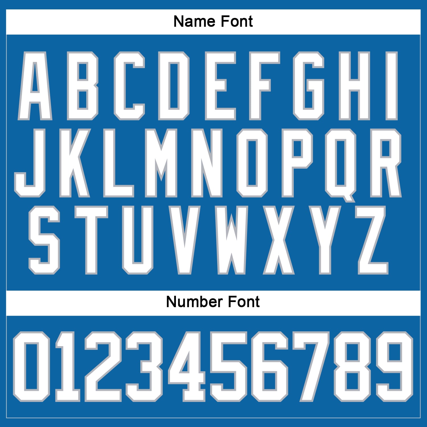 Custom Blue White-Gray Hockey Jersey view 5