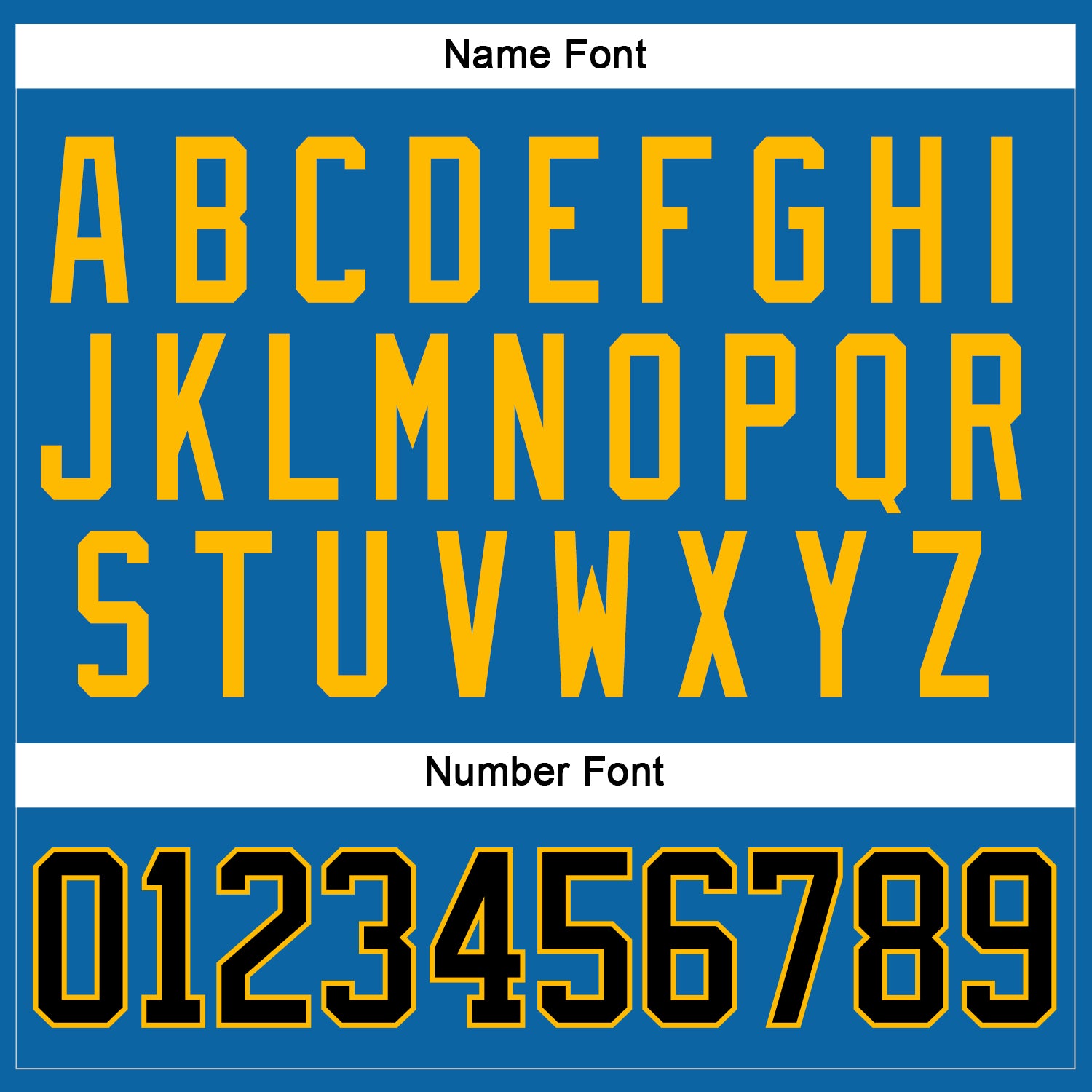 Custom Blue Black-Gold Hockey Jersey view 5