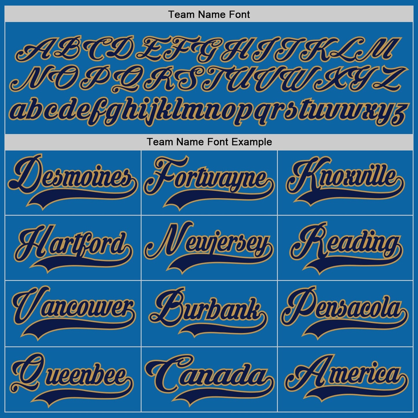 Custom Blue Navy-Old Gold Hockey Jersey view 4