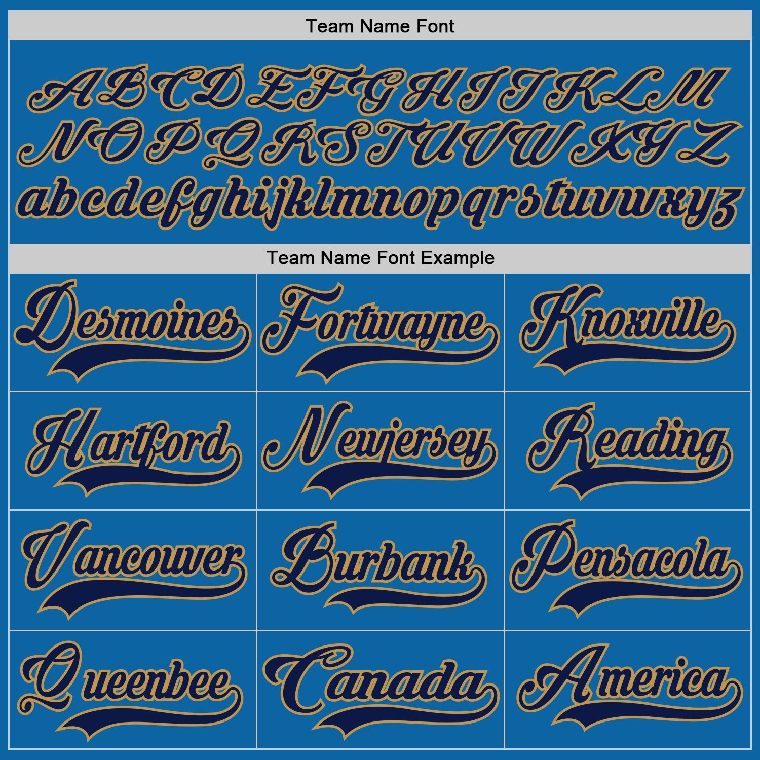 Custom Blue Navy-Old Gold Hockey Jersey view 4