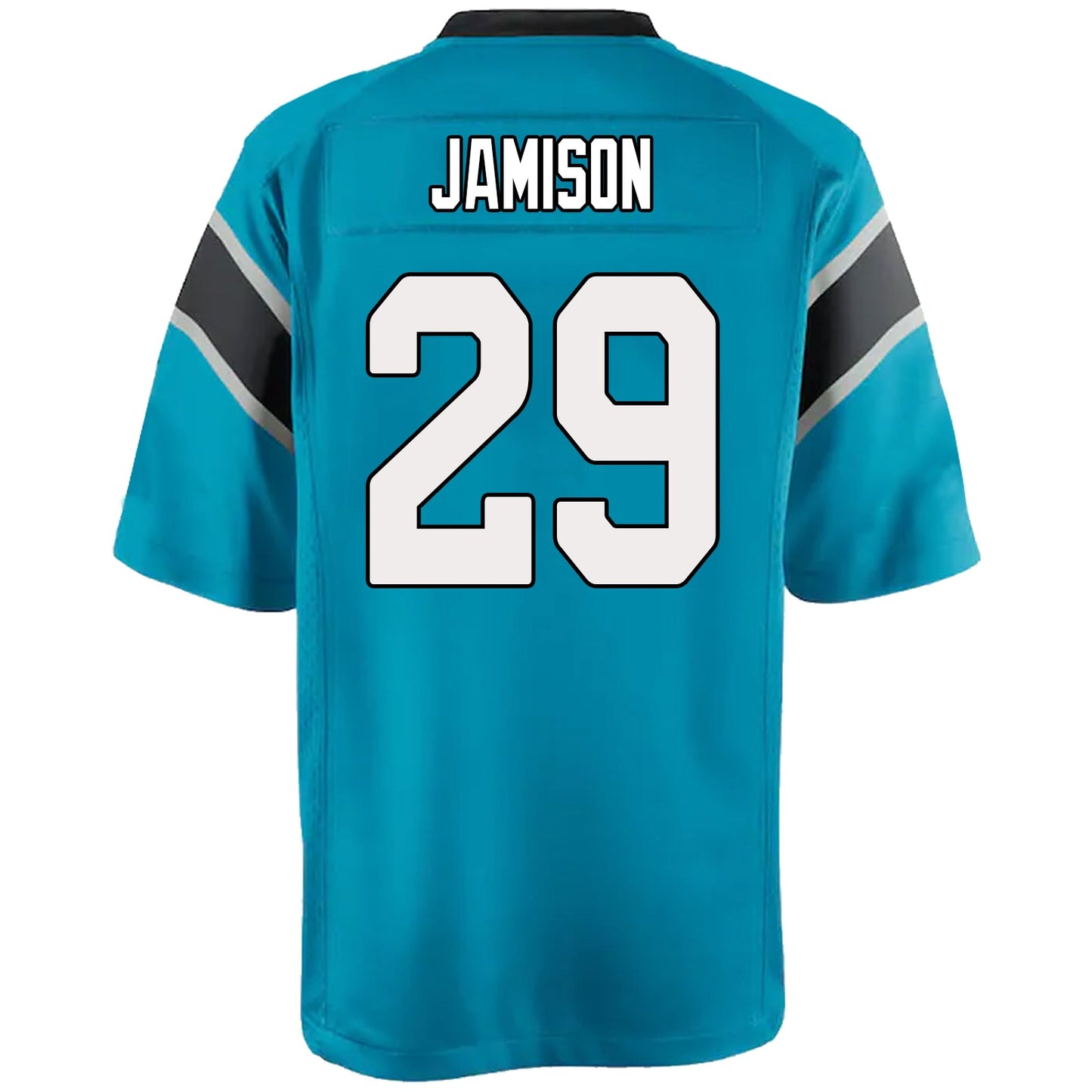 C.Panthers #29 D'Shawn Jamison  blue Team Game Jersey Football Stitched Jersey - Main View