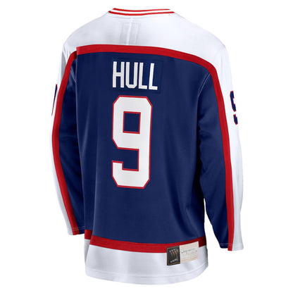W.Jets #9 Bobby Hull Fanatics Branded Breakaway Retired Player Jersey Navy Stitched American Hockey Jerseys - Main View