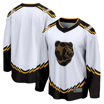 B.Bruins Fanatics Branded Special Edition 2.0 Breakaway Blank Jersey White Stitched American Hockey Jerseys - Main View