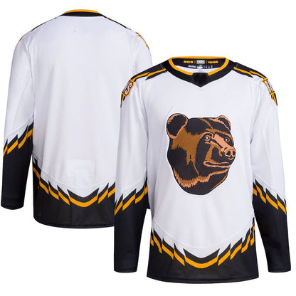 B.Bruins Reverse Retro 2.0 Authentic Blank Jersey White Stitched American Hockey Jerseys - Main View