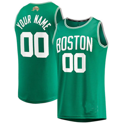 Custom B.Celtics Fanatics Branded 2022 Finals Fast Break Replica Jersey Kelly Green Icon Edition American Stitched Basketball Jersey - Main View