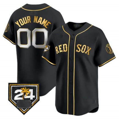 Custom Boston Red Sox 2024 Spring Training Patch Vapor Premier Limited– All Stitched Baseball Jersey view 2