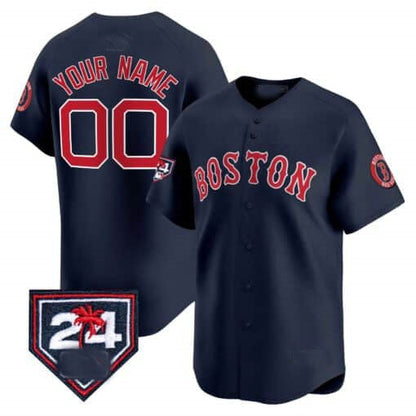 Custom Boston Red Sox 2024 Spring Training Patch Vapor Premier Limited– All Stitched Baseball Jersey view 3