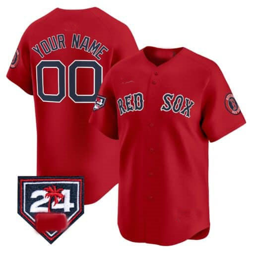 Custom Boston Red Sox 2024 Spring Training Patch Vapor Premier Limited– All Stitched Baseball Jersey view 4