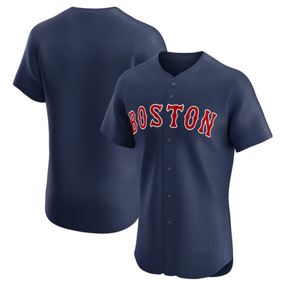 Boston Red Sox Alternate Elite Jersey - Navy Stitched Baseball Jersey - Main View
