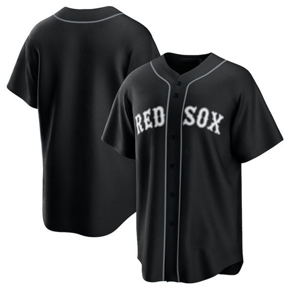 Boston Red Sox Blank Black Lights Out Limited Stitched Baseball Jersey - Main View