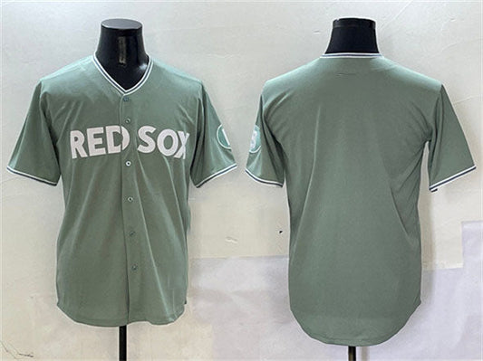 Boston Red Sox Blank Green 2025 City Connect Limited Stitched Baseball Jersey - Main View