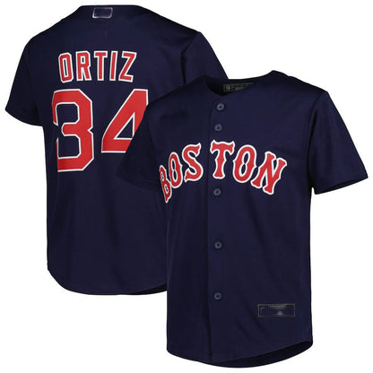 Boston Red Sox #34 David Ortiz Navy 2022 Hall of Fame Replica Player Jersey Baseball Jerseys - Main View
