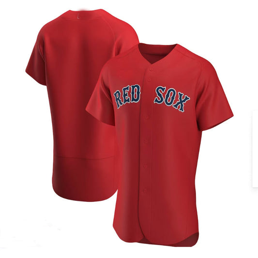 Boston Red Sox Alternate Authentic Team Jersey - Red Baseball Jerseys - Main View
