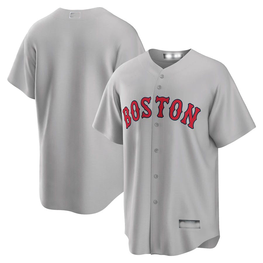 Boston Red Sox Gray Road Replica Team Jersey Baseball Jerseys - Main View