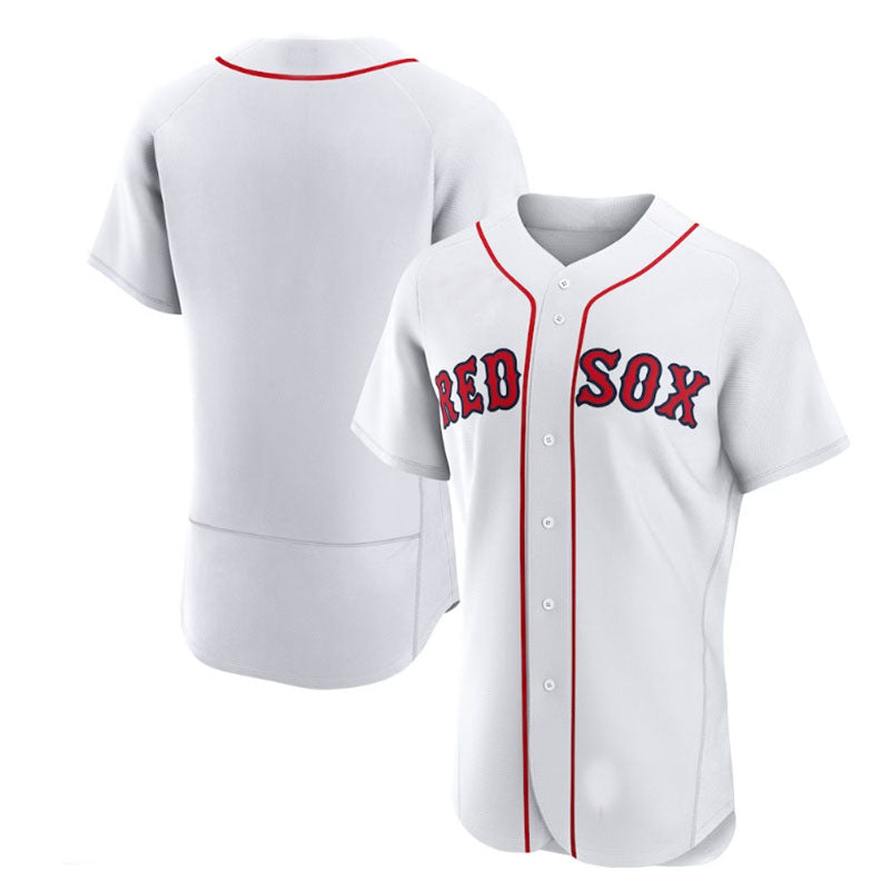 Boston Red Sox Home Authentic Team Jersey - White Baseball Jerseys - Main View